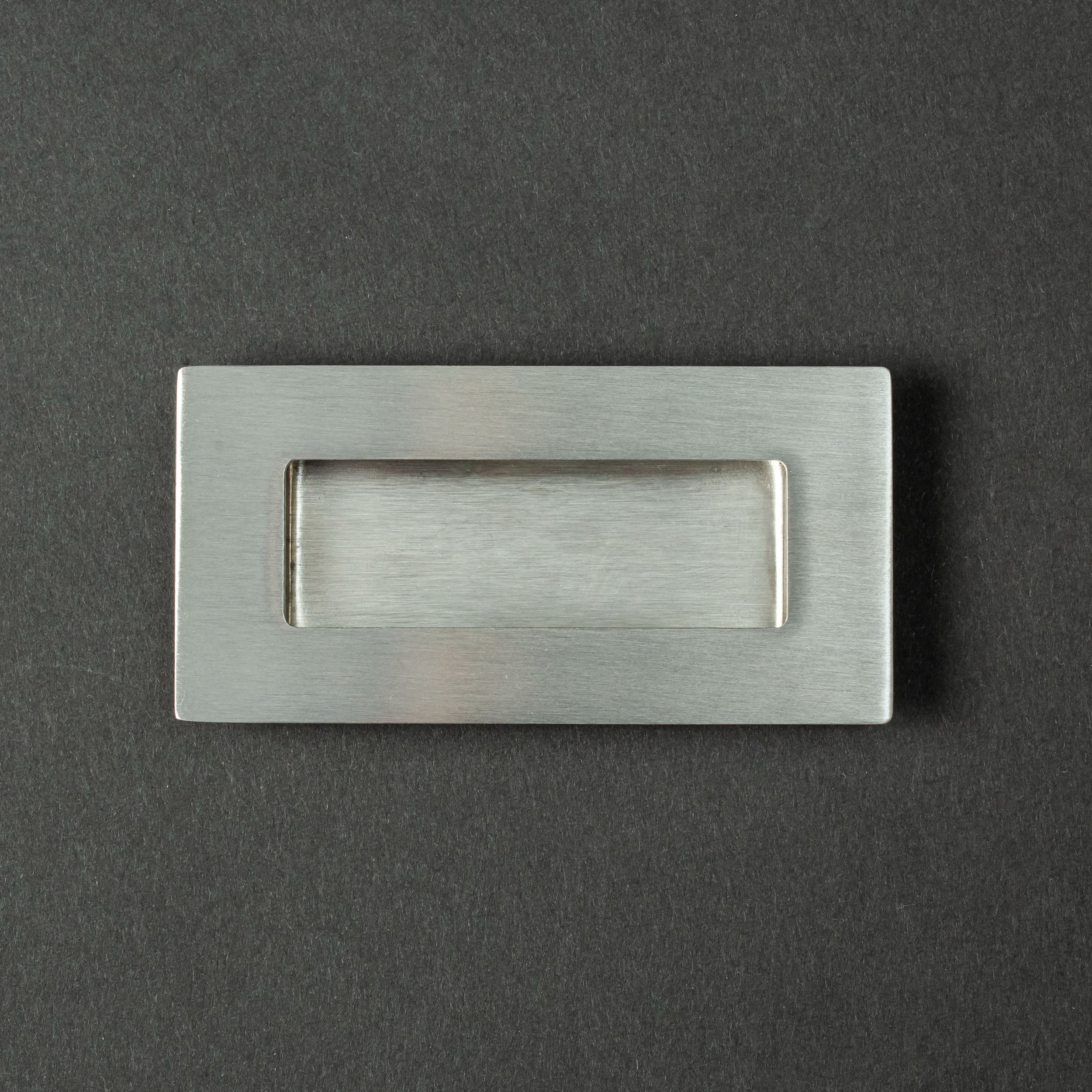 Asa Embutida Rectangular Satin Nickel 042
