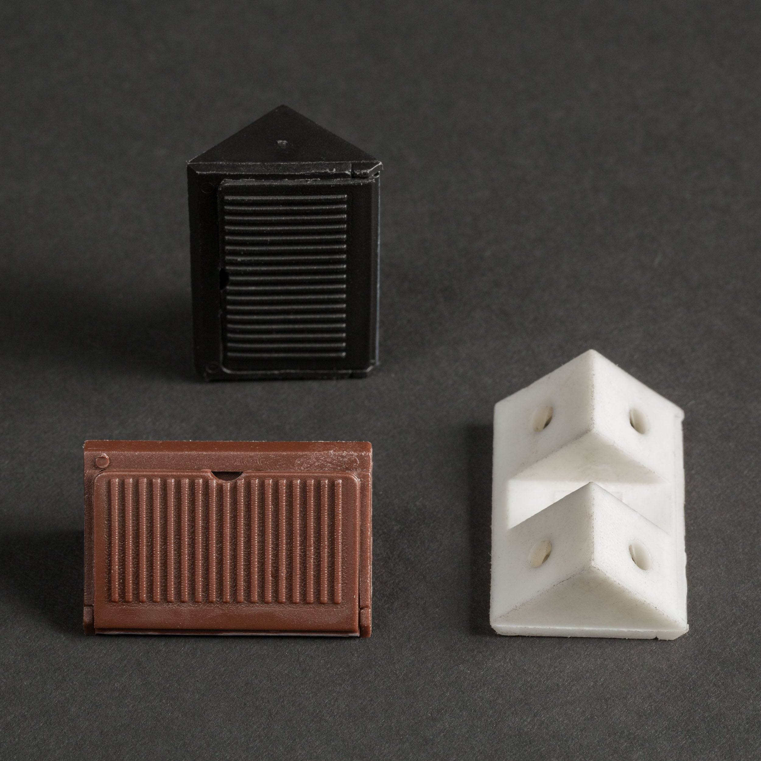 Escuadra Triangular Doble Blanca 100 und.