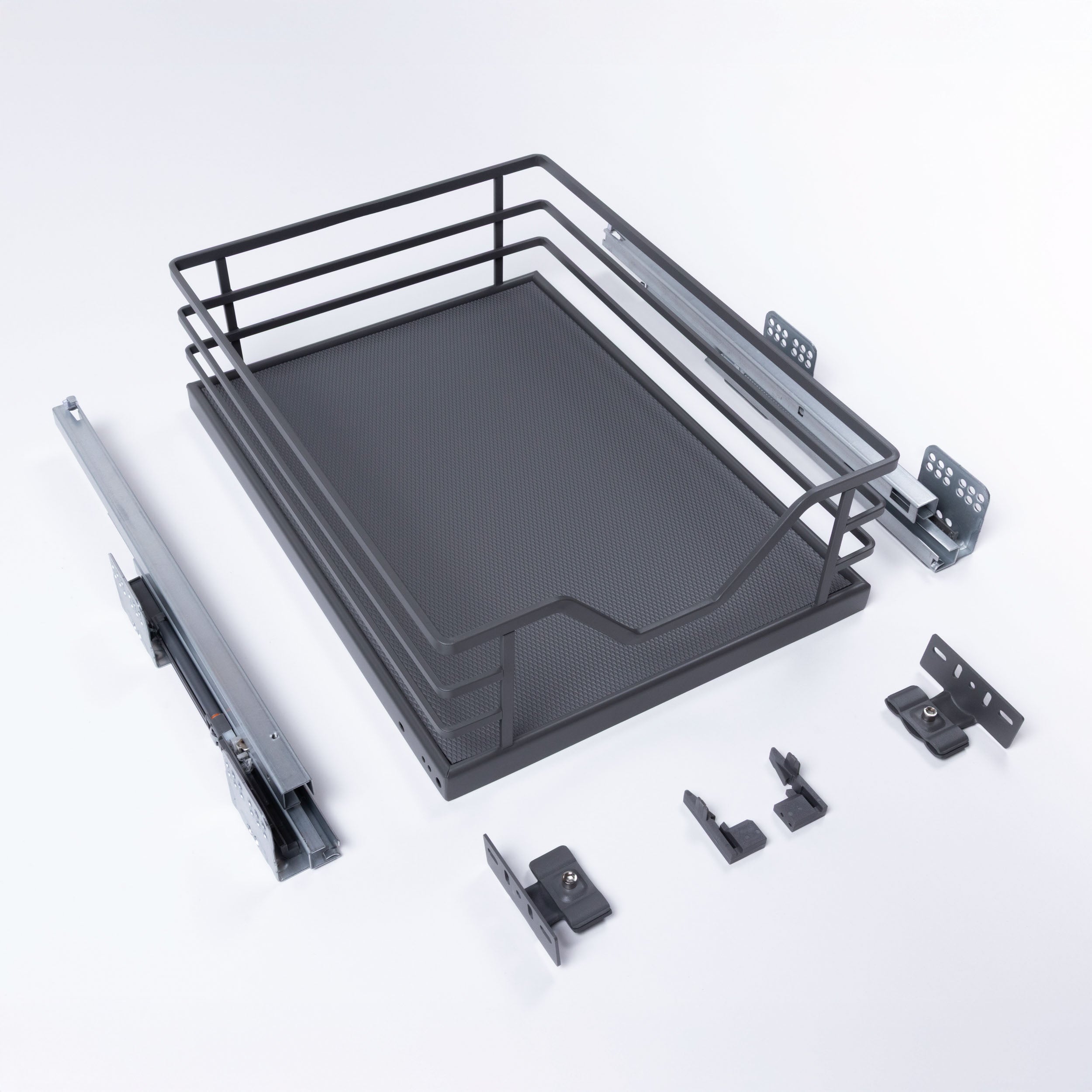 Canasto Extraible Antracita Cierre Suave