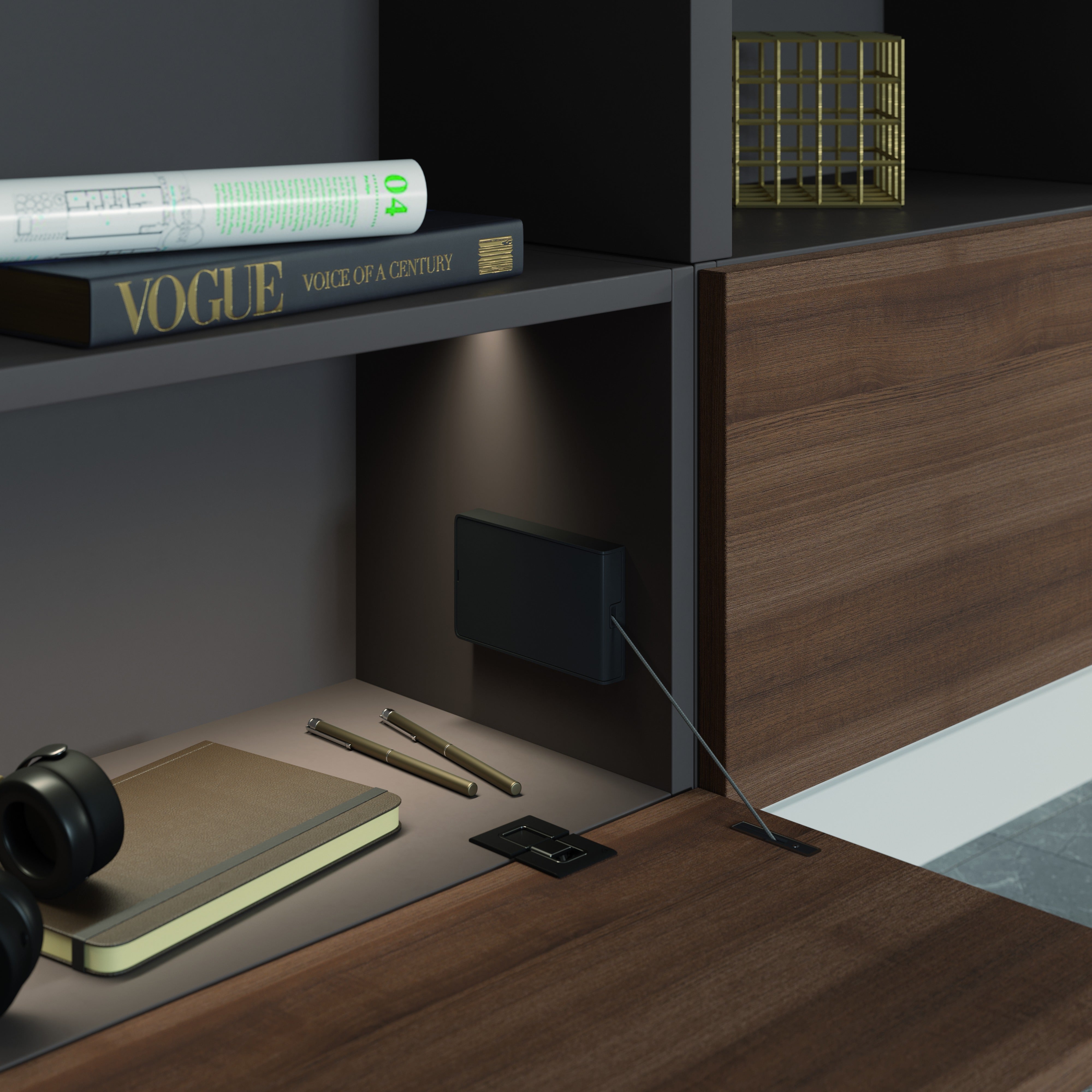 Kit Kiaro Strong Antracita + Bisagras