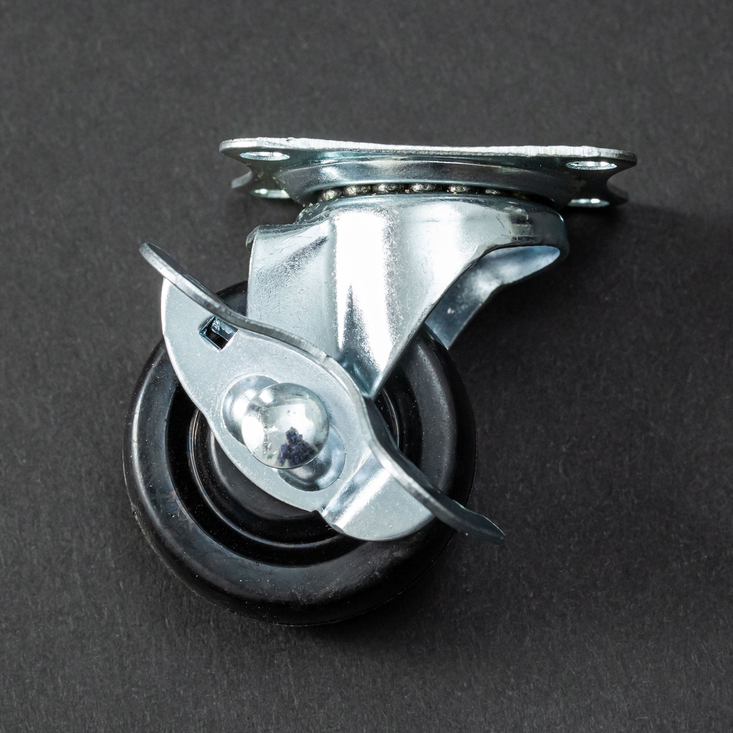 Rueda Base Goma 50 mm. c/Freno