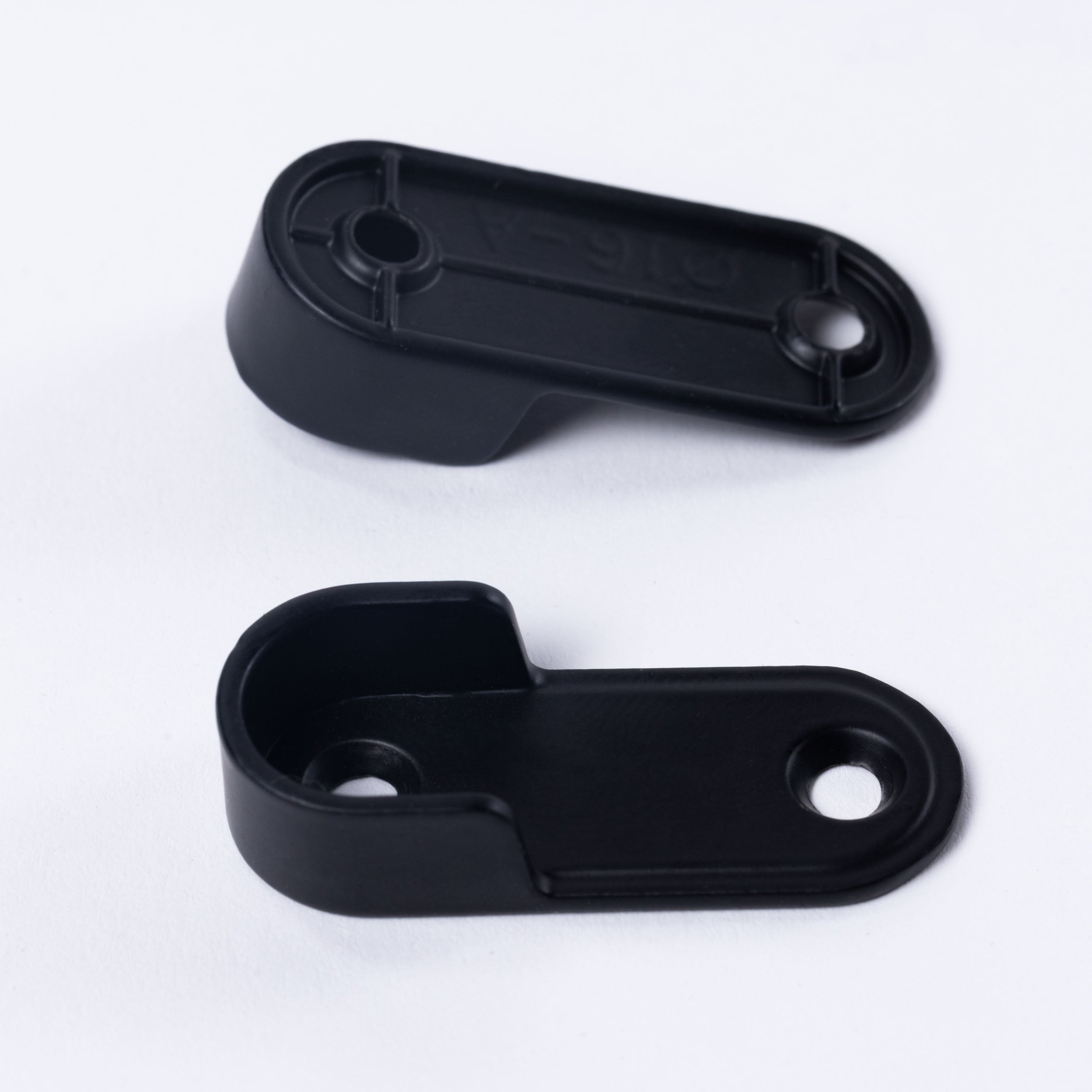 Soporte de Barra Ovalada Negro Lateral und.