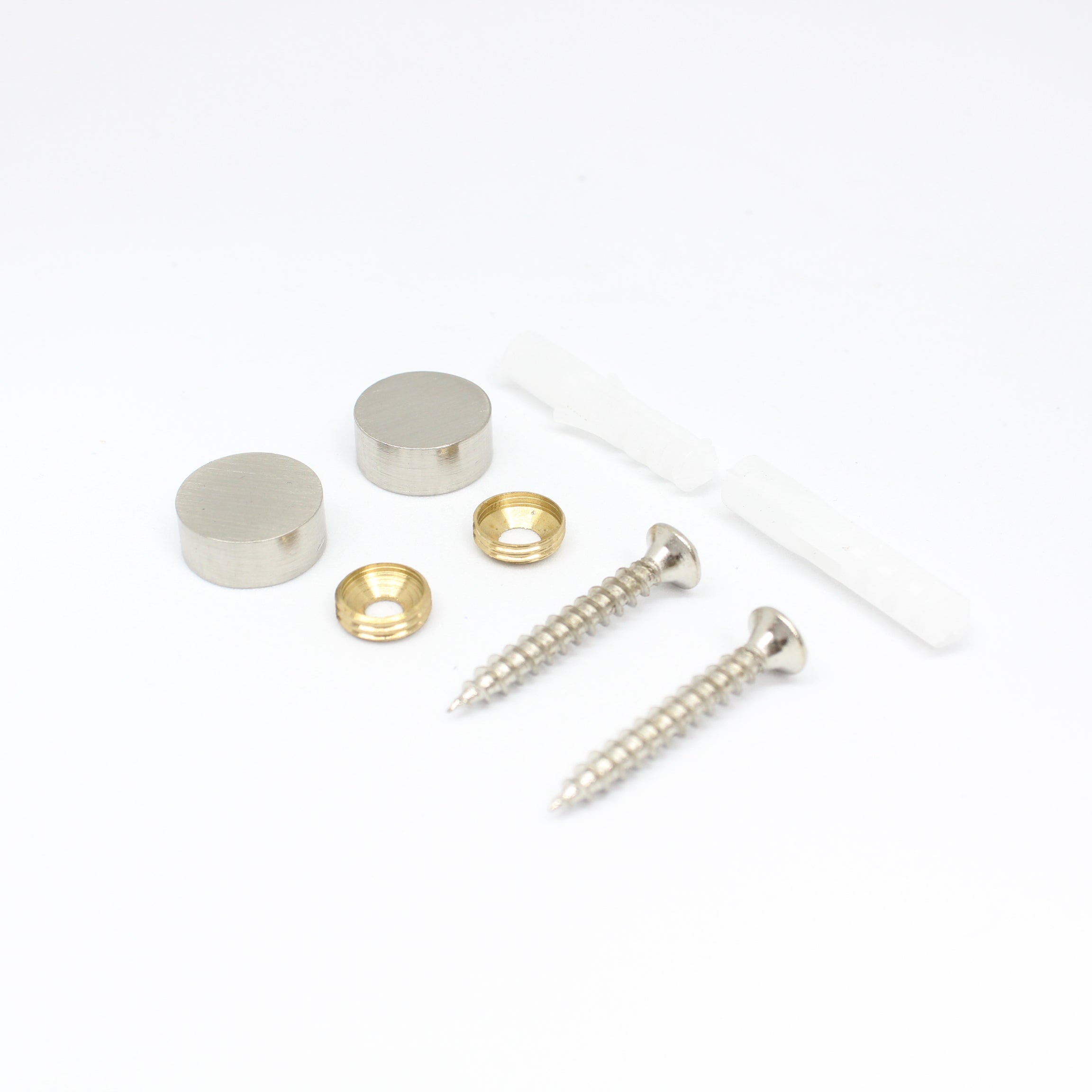 Tapa Embellecedora Tornillos 19 x 7 mm. Satin Nickel und.