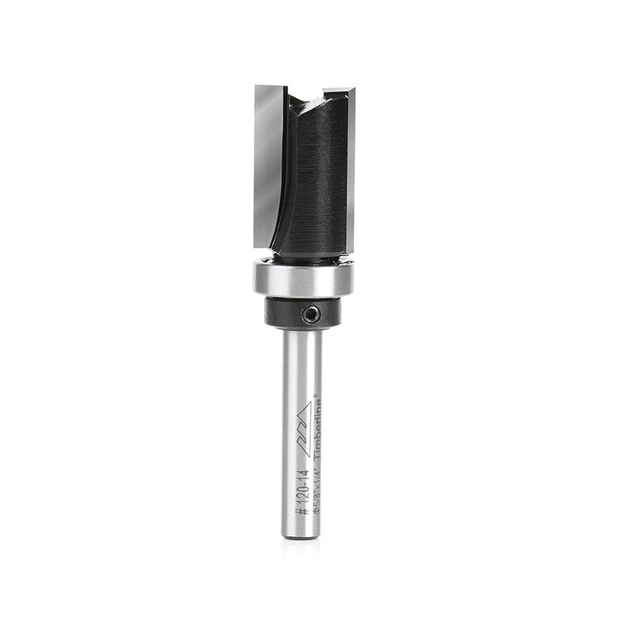 Fresa Timberline Recta C/Rod 5/8 Eje 1/4 2 Filos 120-14