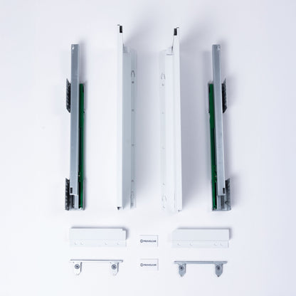 Corredera Lateral Metálico Slim Blanco Alto