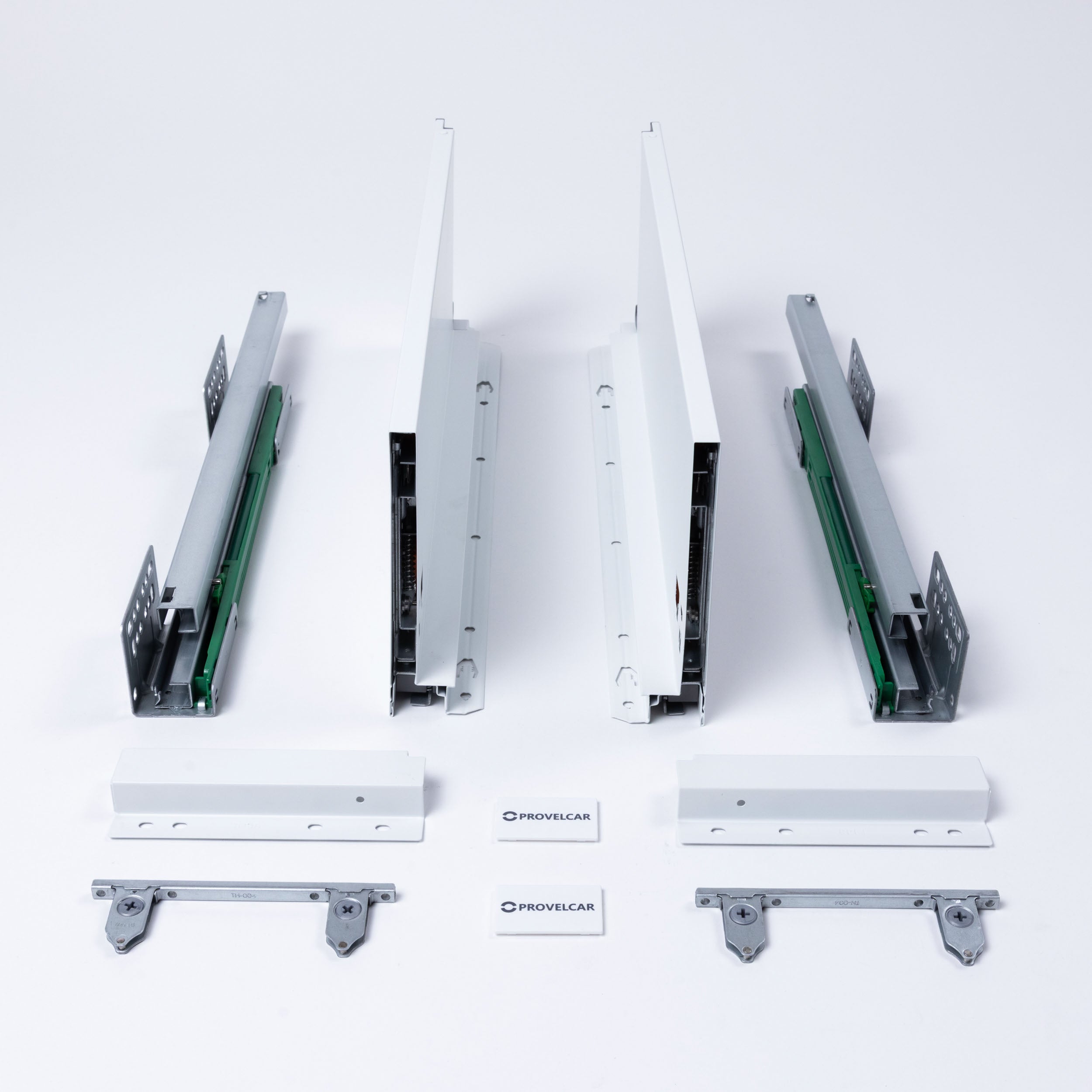 Corredera Lateral Metálico Slim Blanco Alto