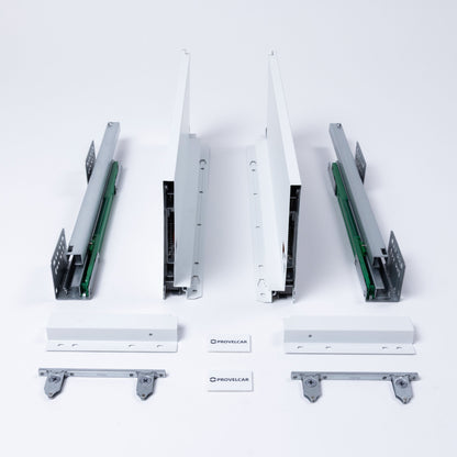 Corredera Lateral Metálico Slim Blanco Alto