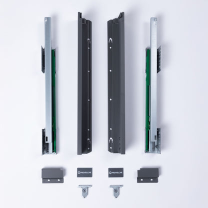 Corredera Lateral Metálico Slim Gris Bajo