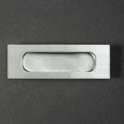 Asa embutida rectangular Satin Nickel 043