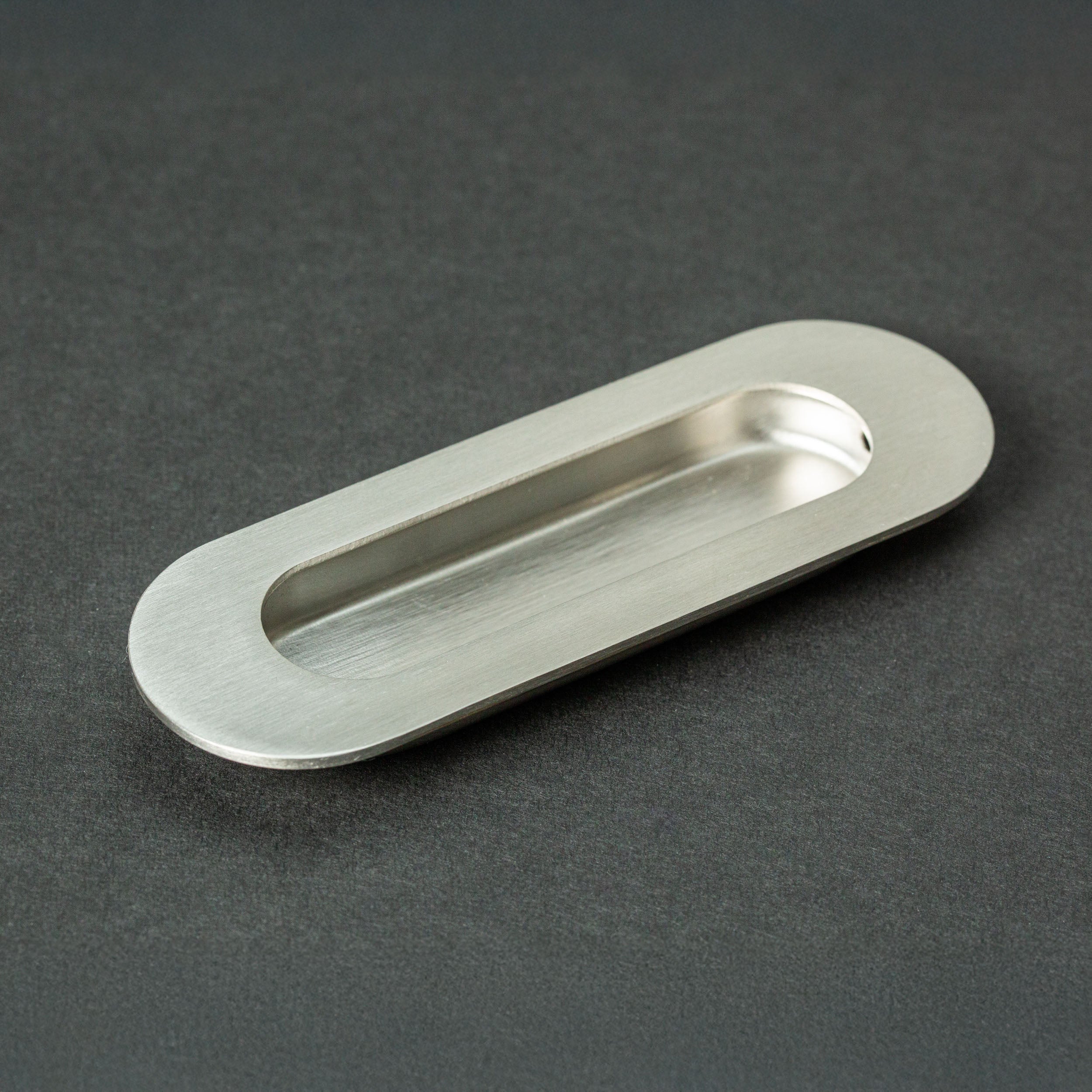 Asa Embutida Ovalada Satin Nickel