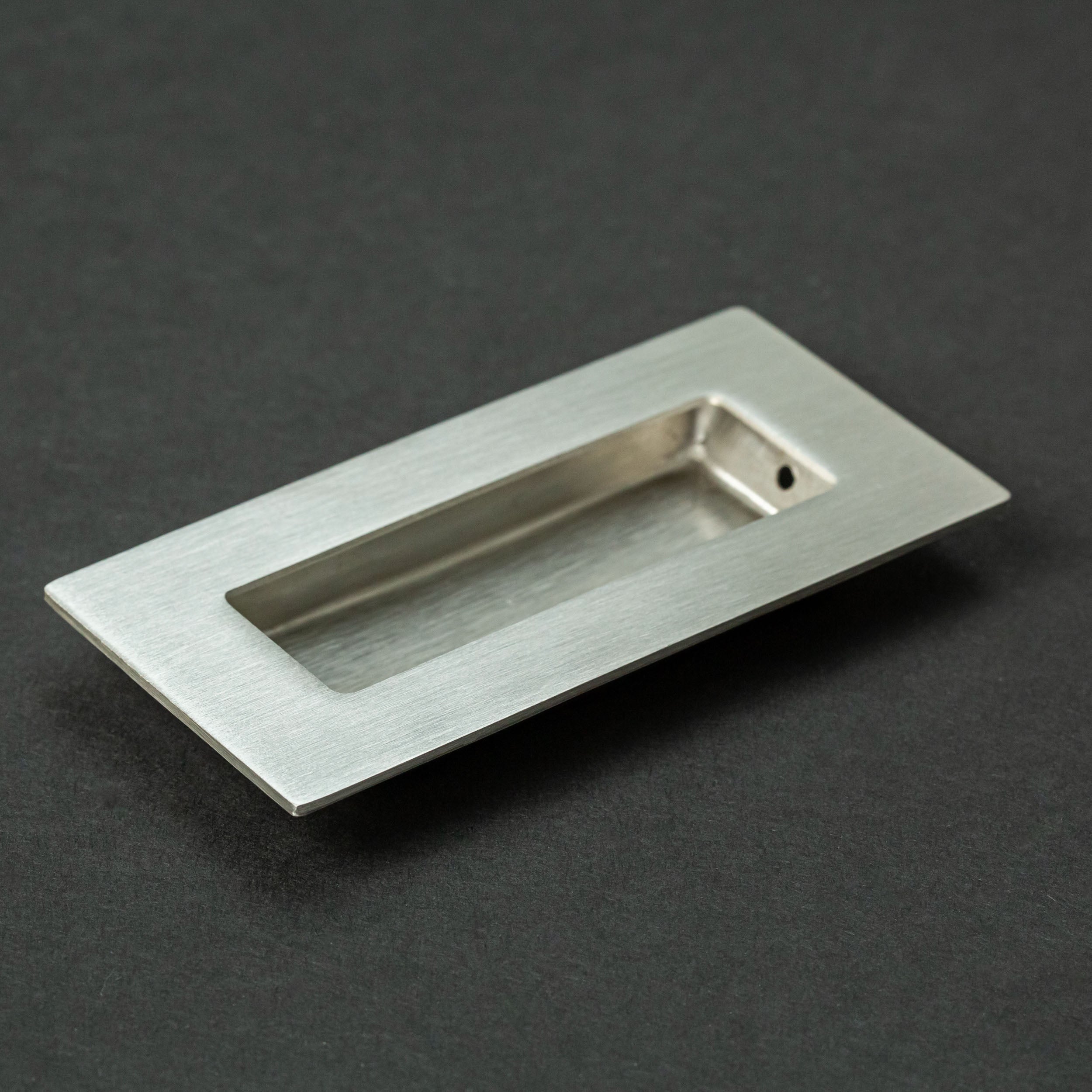 Asa Embutida Rectangular Satin Nickel 042