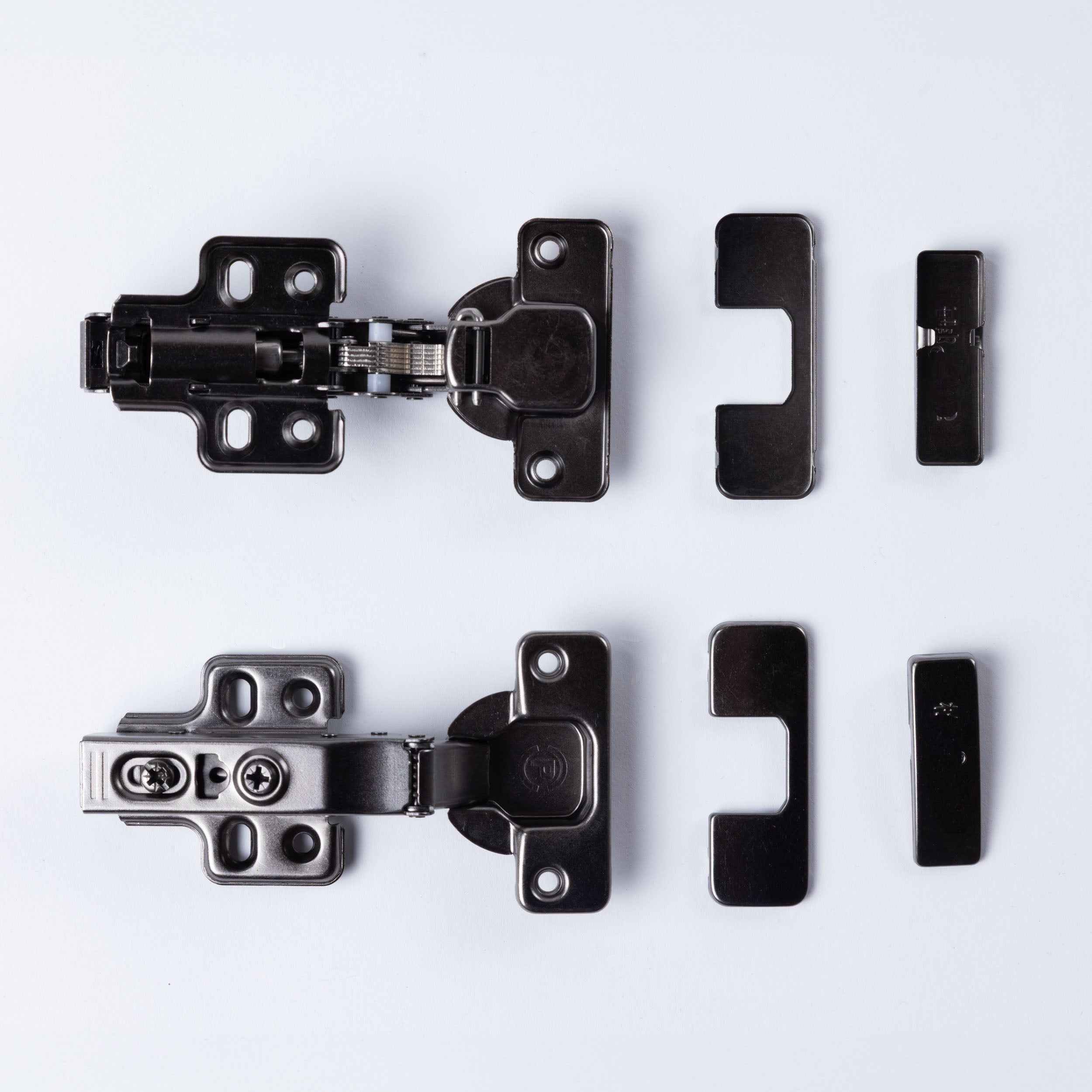 Bisagra Negra Recta Cierre Suave Par
