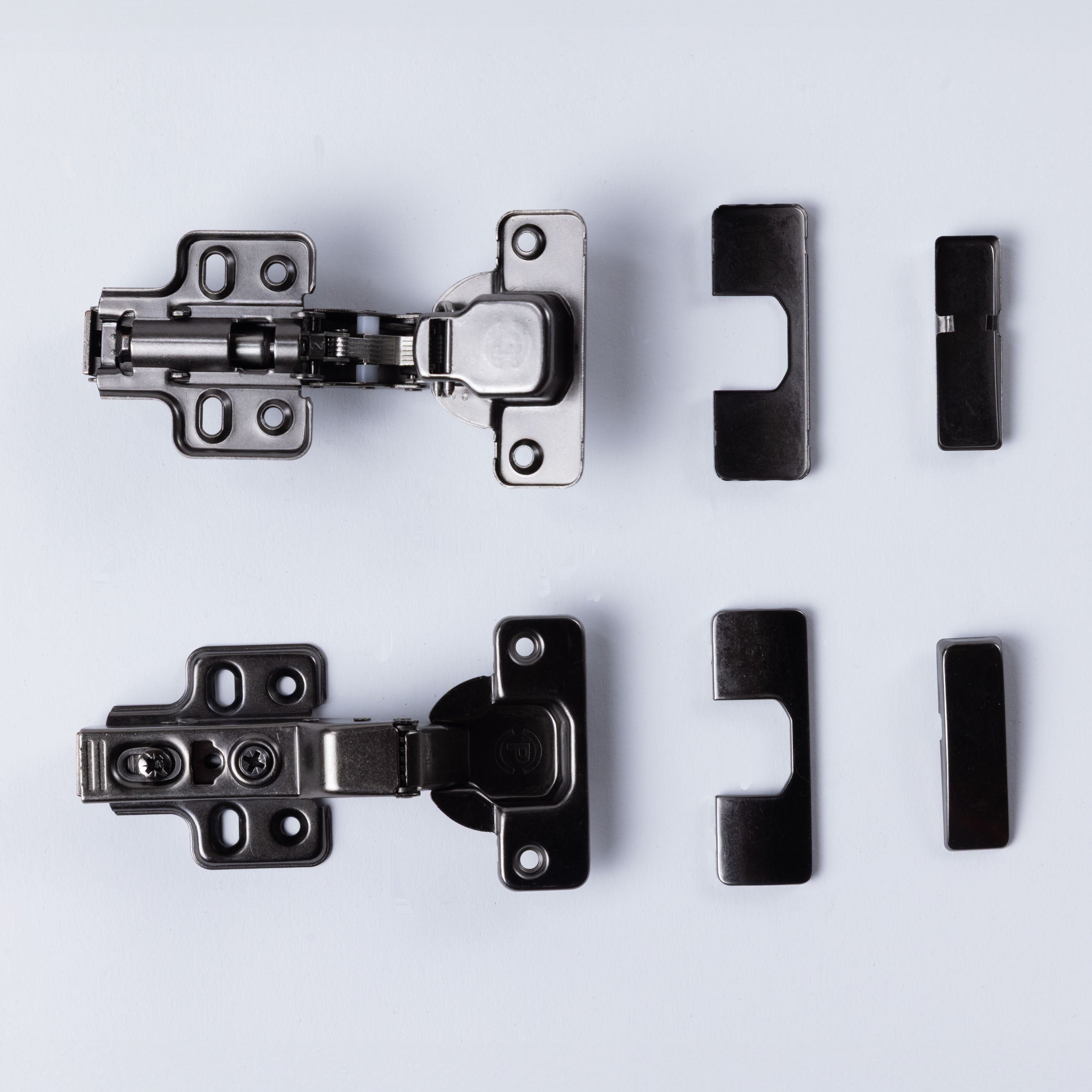 Bisagra Negra Semi Curva Cierre Suave Par