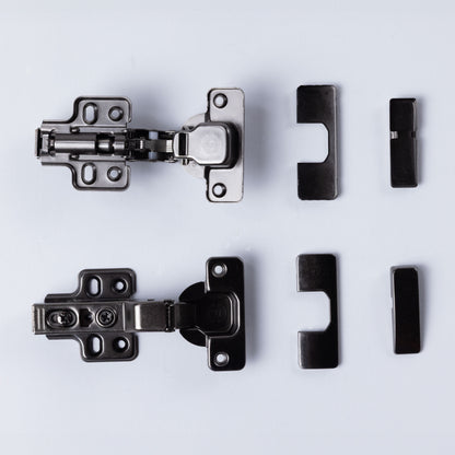 Bisagra Negra Semi Curva Cierre Suave Par