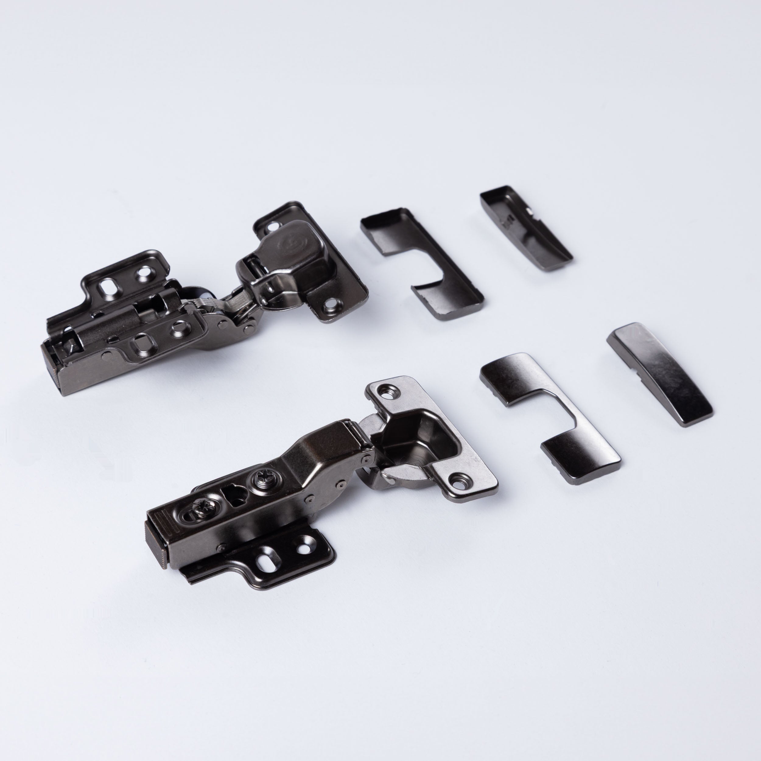 Bisagra Negra Semi Curva Cierre Suave Par