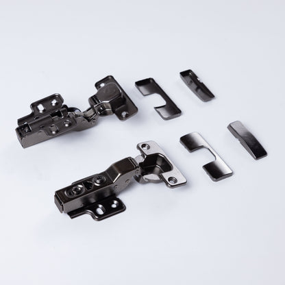 Bisagra Negra Semi Curva Cierre Suave Par