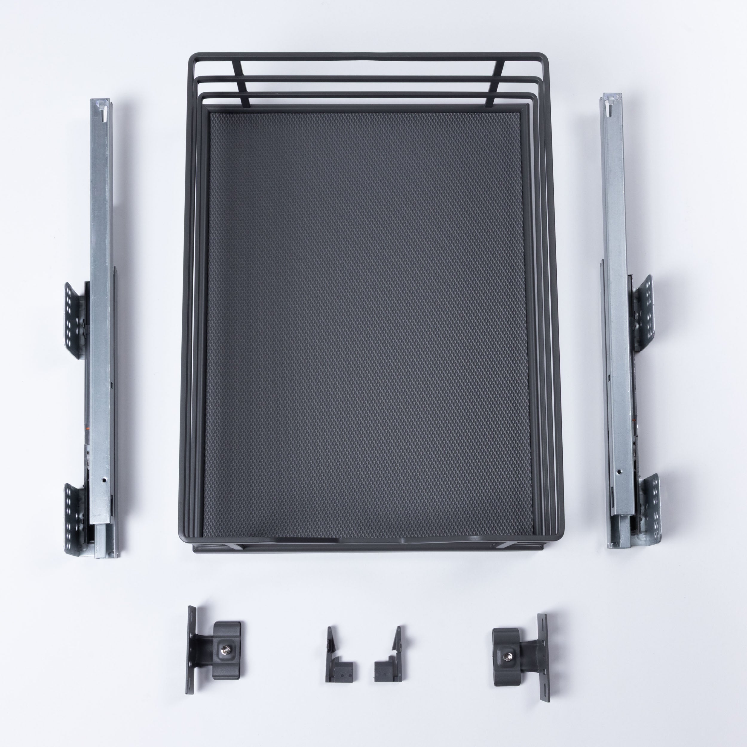 Canasto Extraible Antracita Cierre Suave