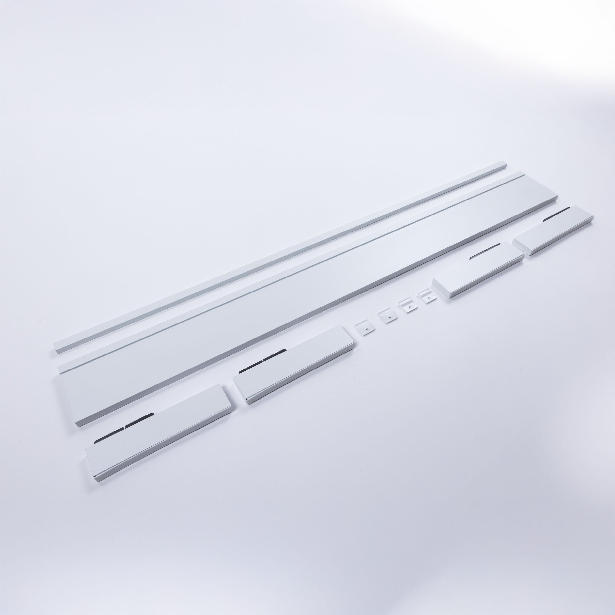 Panel Frontal Lateral Metálico Slim Blanco