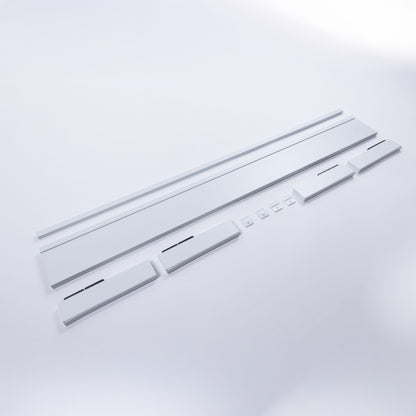 Panel Frontal Lateral Metálico Slim Blanco