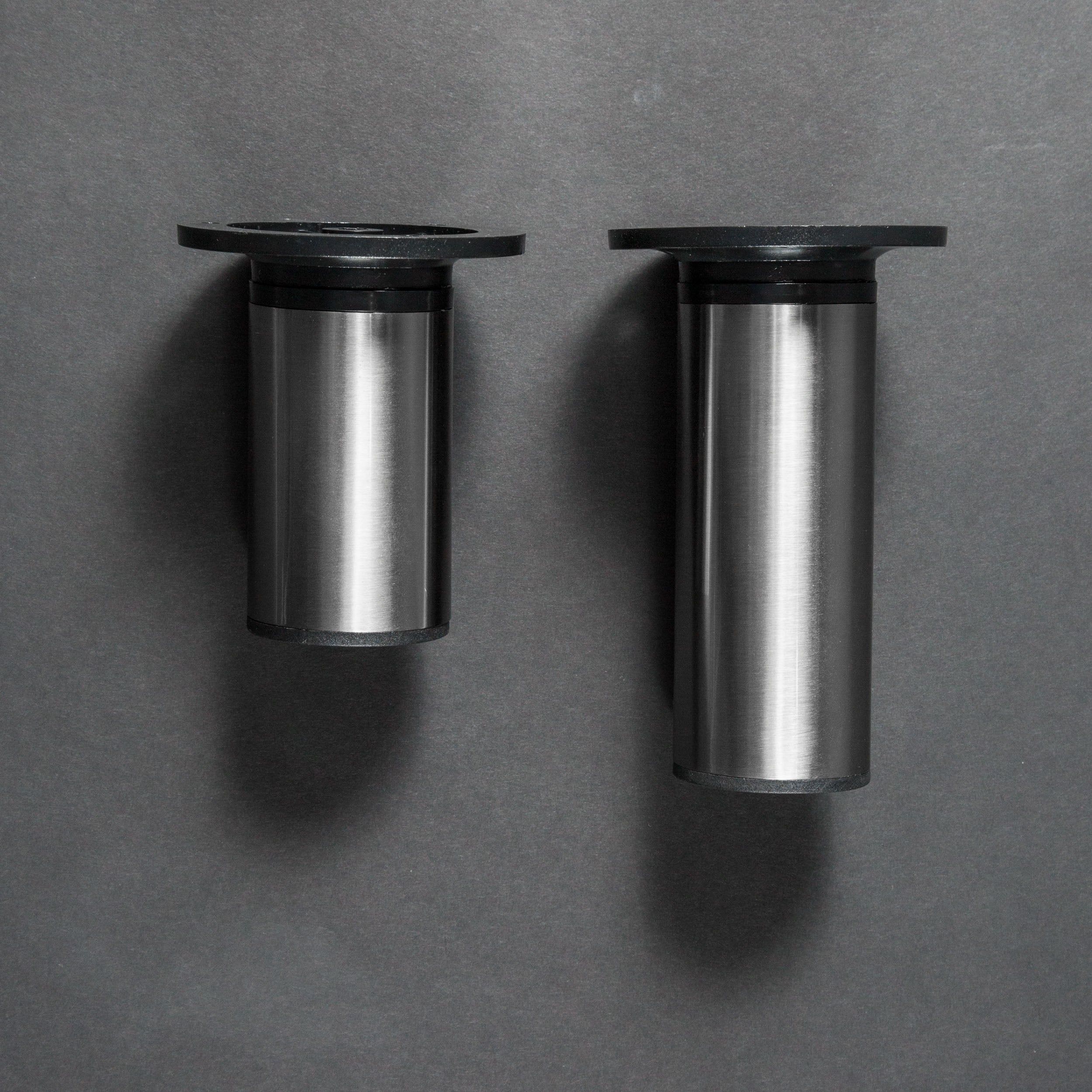 Pata Regulable Satin Nickel 100 mm. x 50 mm.