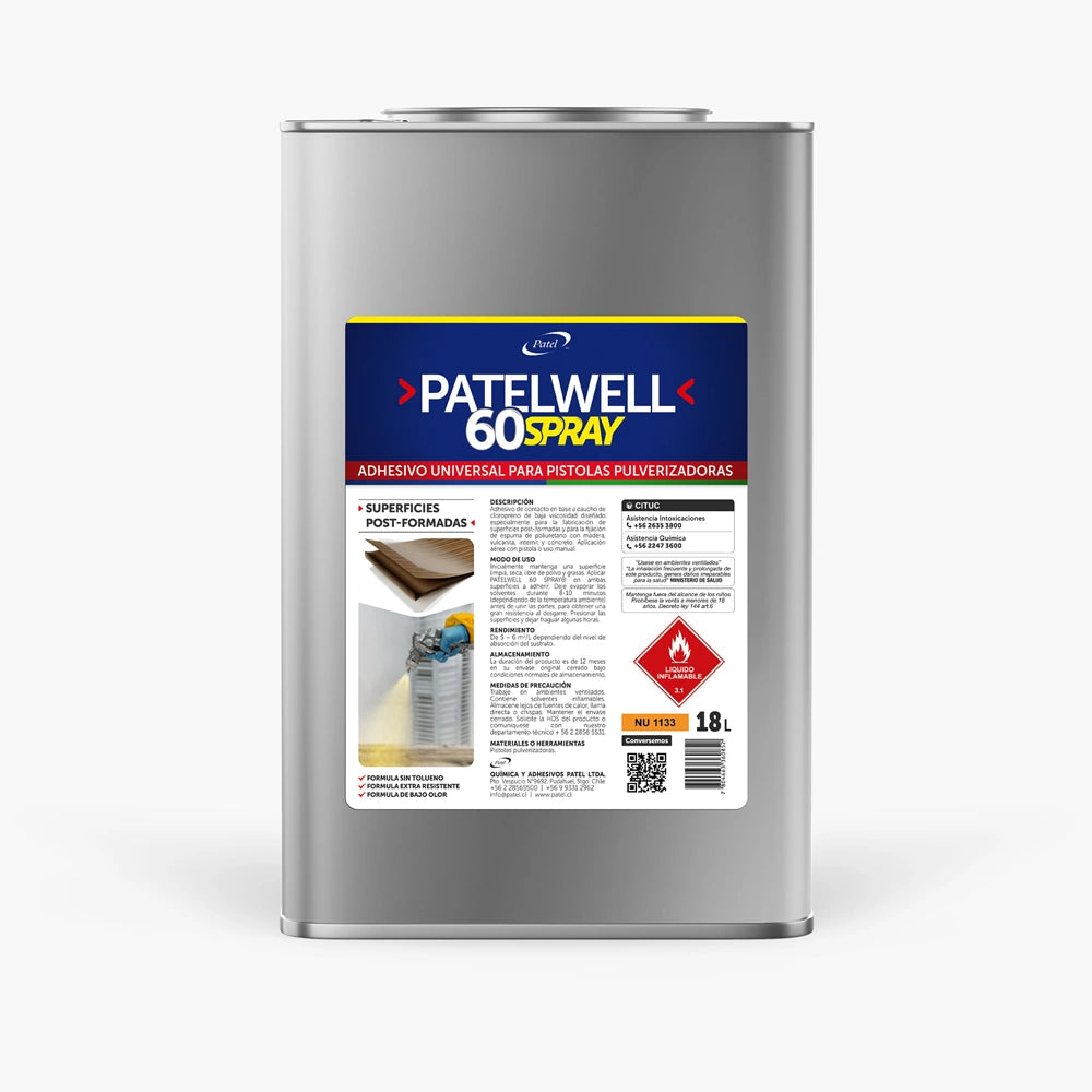Adhesivo Contacto Patelwell Spray 18 Lt.