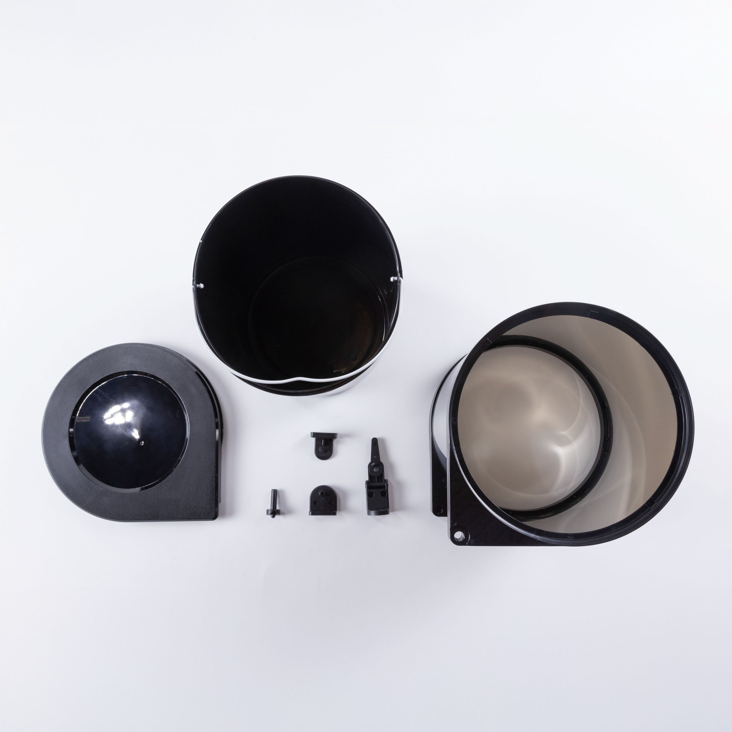 Basurero Redondo Negro 14L