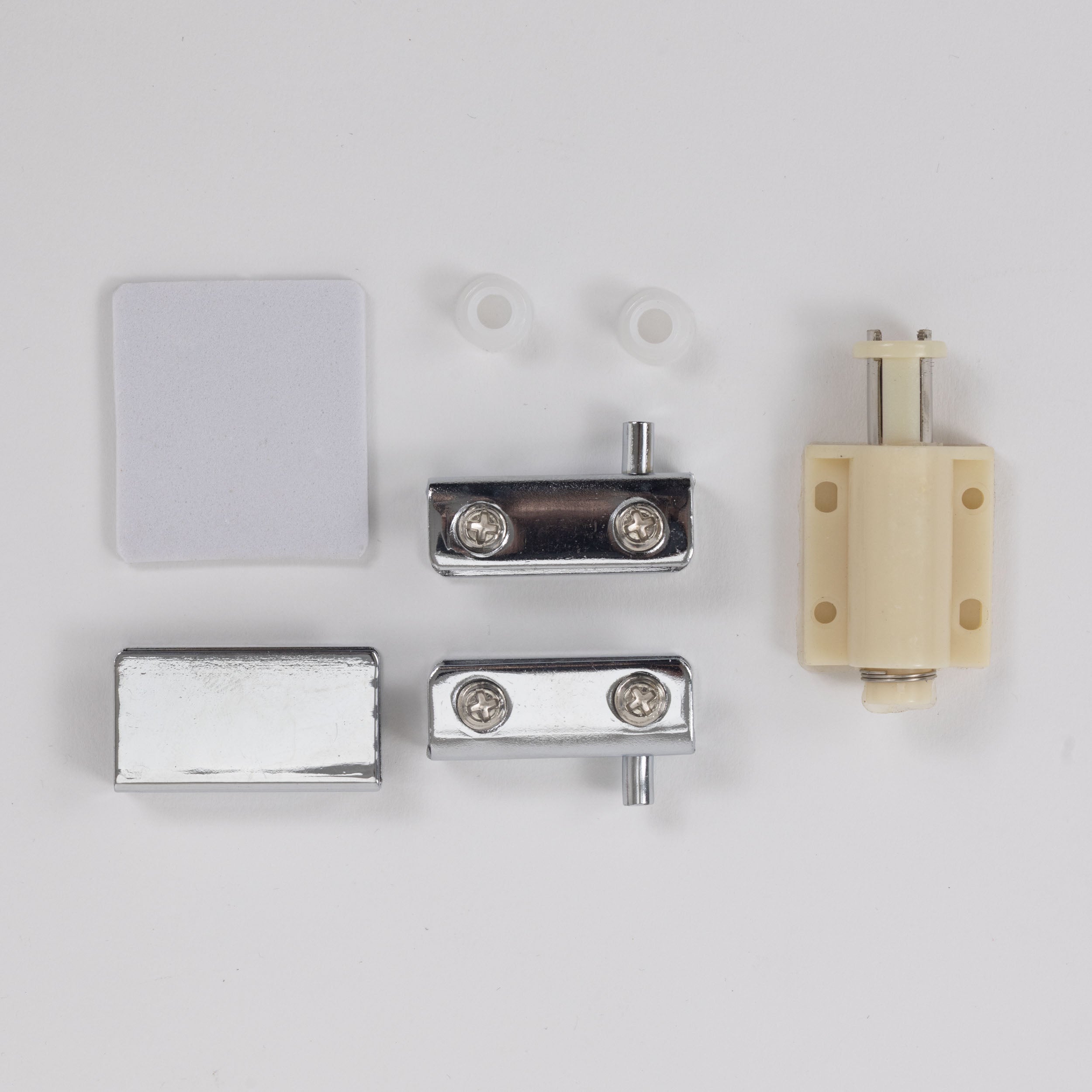 Juego de Bisagras Para Vidrio Cromadas