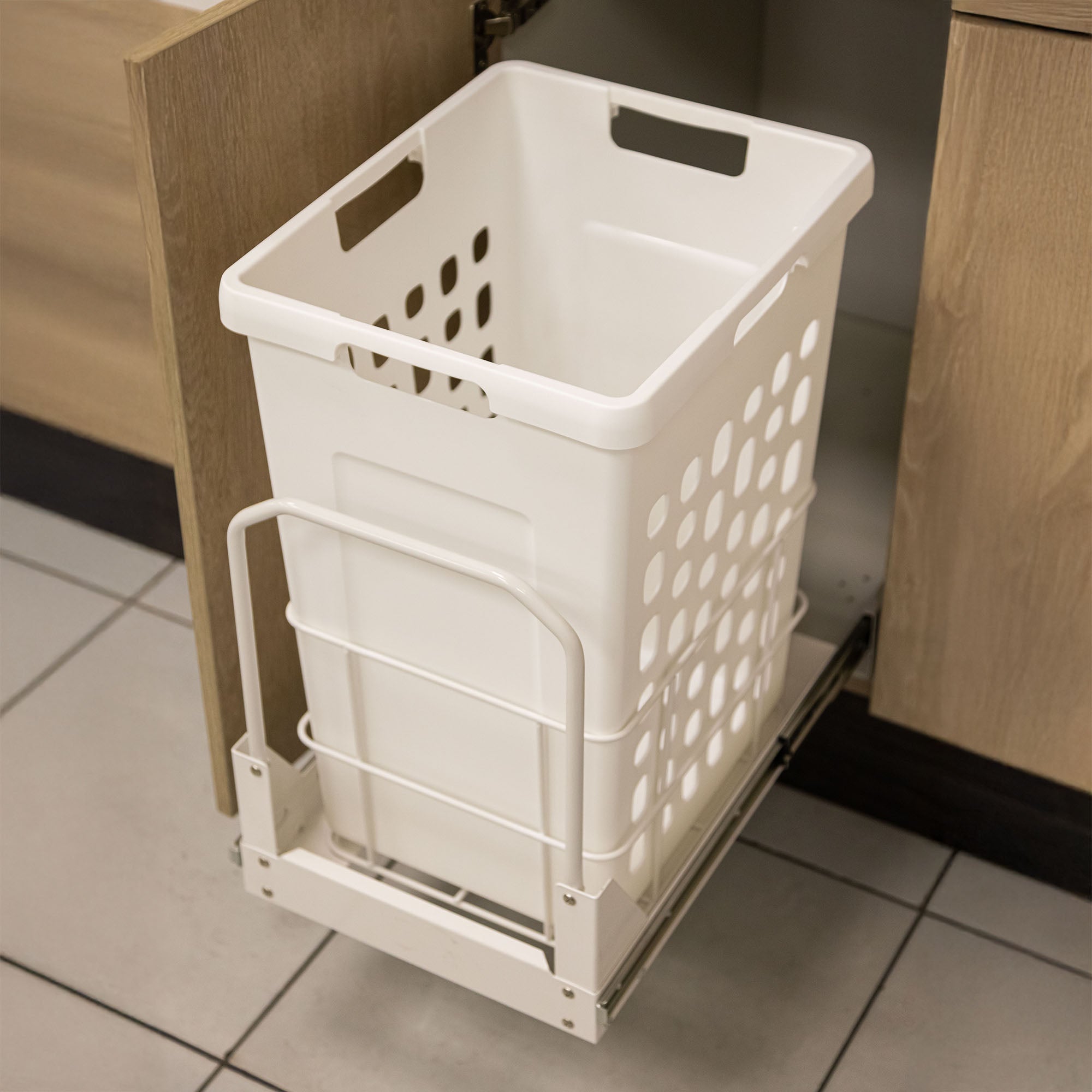 Canasto Para Ropa Sucia Blanco