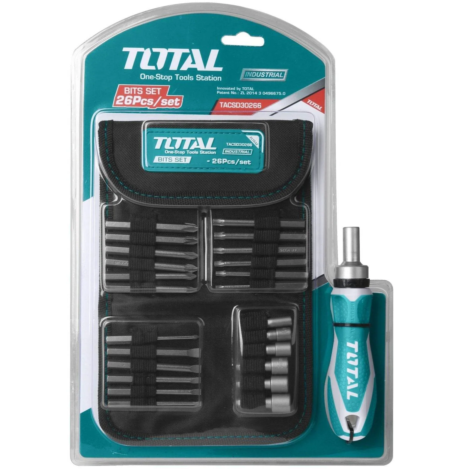 Juego de Destornillador Industrial 26 en 1 Total