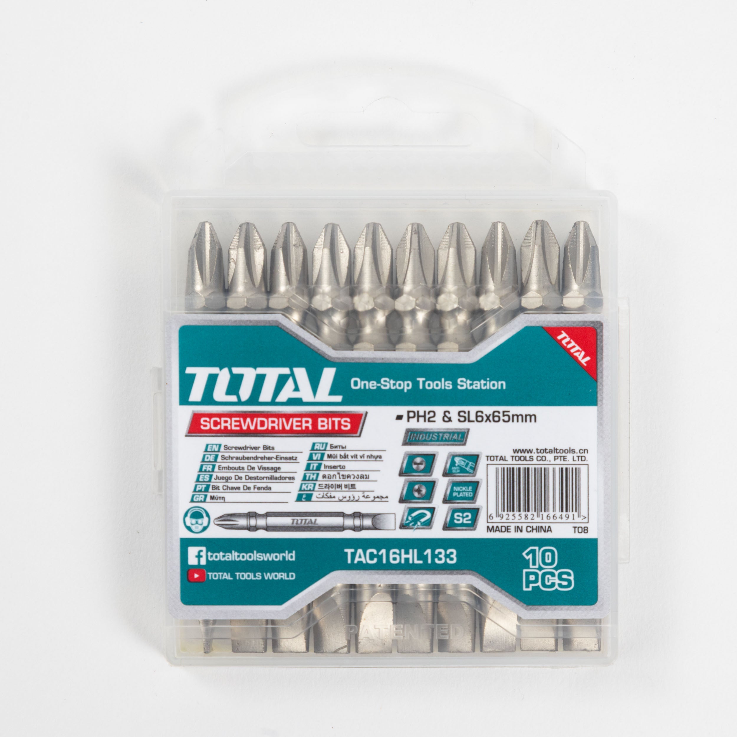 Pack 10 Puntas Atornillar Dobles PH2 x 50